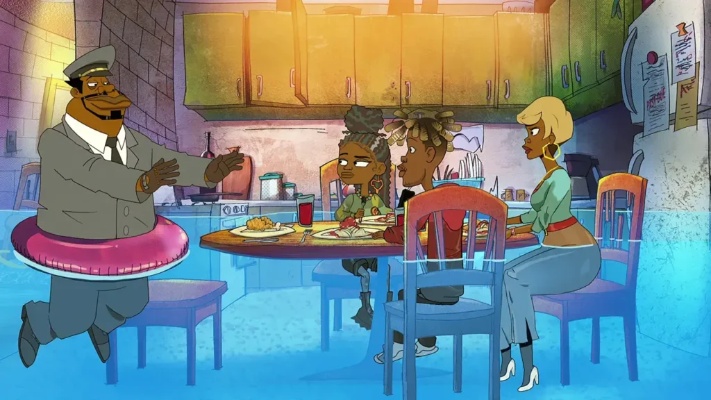 Good Times Net Flix alt pic 1 at the dinner table