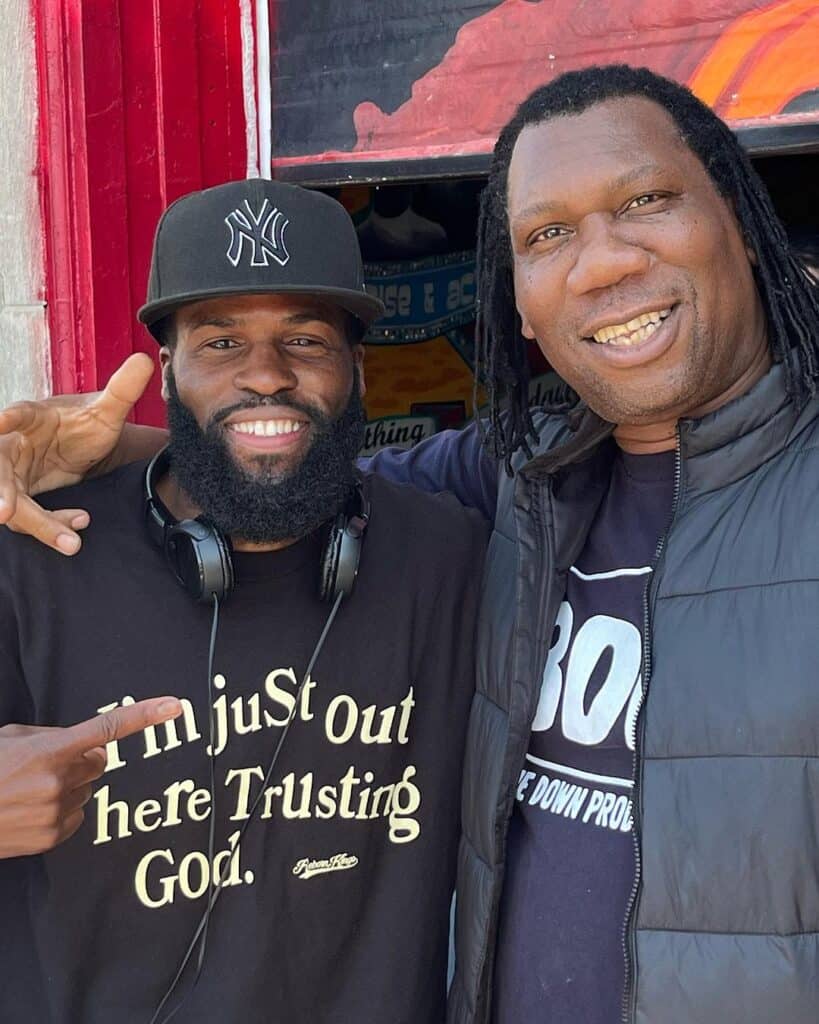 Dr. Terrence Gadsden (DJ Rock On) with KRS-1