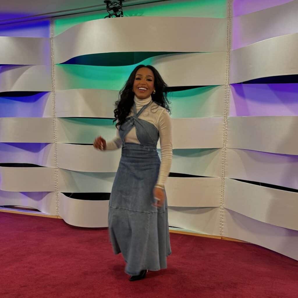 Asha Christina Foster denim dress