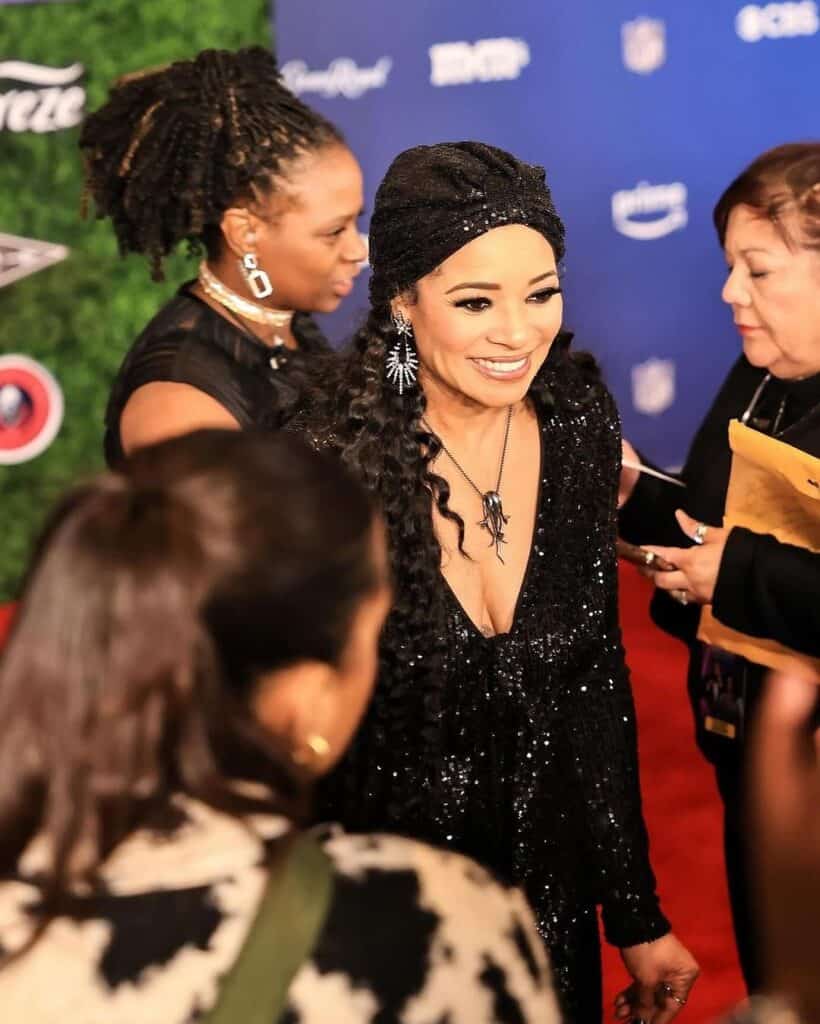 Tamala Jones on red carpet (Angels)