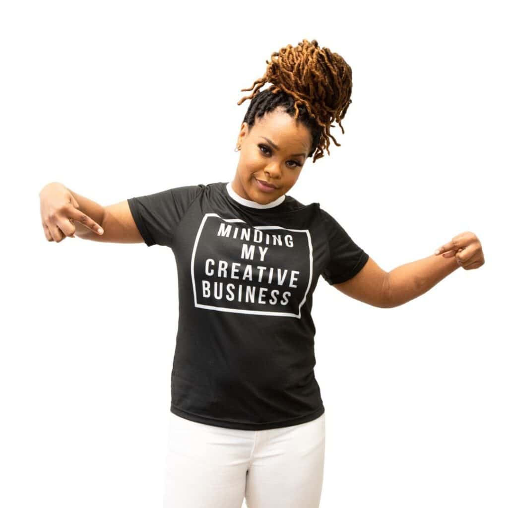 Shy Speaks Minding My Creative Business Shirt
