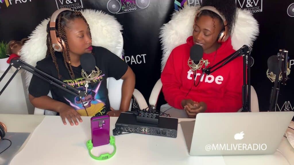 Meah Evans and sister Meesa Evans of M&M Live Radio